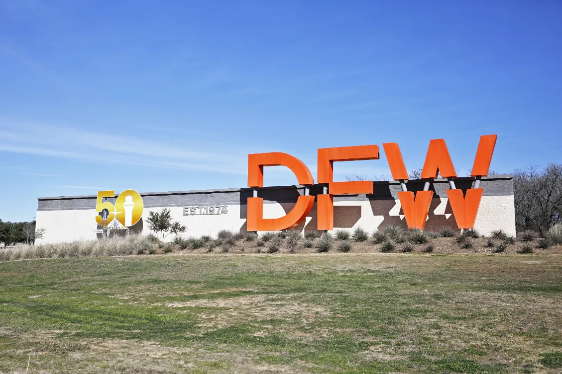 DFW Airport entrance in Dallas Fort Worth, Texas